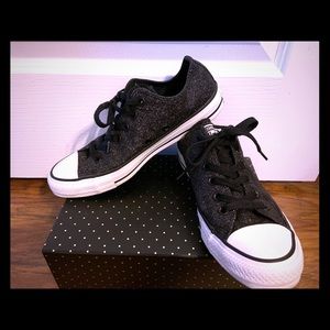 New Black glitter Converse All Stars